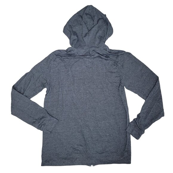 Marvel The Punisher skull full zip hooded sweat shirt jacket size medium gray - Picture 2 of 3